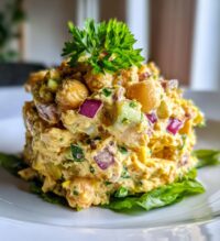 vegan chickpea chicken salad recipe