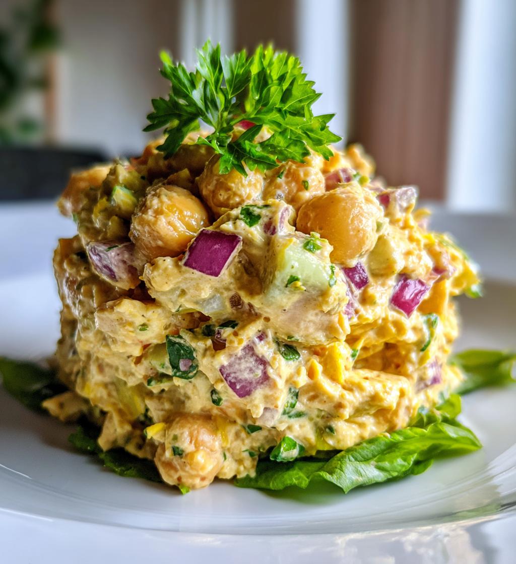 vegan chickpea chicken salad recipe