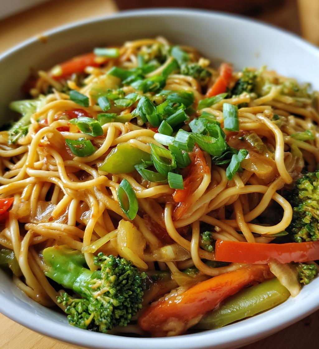 vegetable lo mein recipe - detail 1