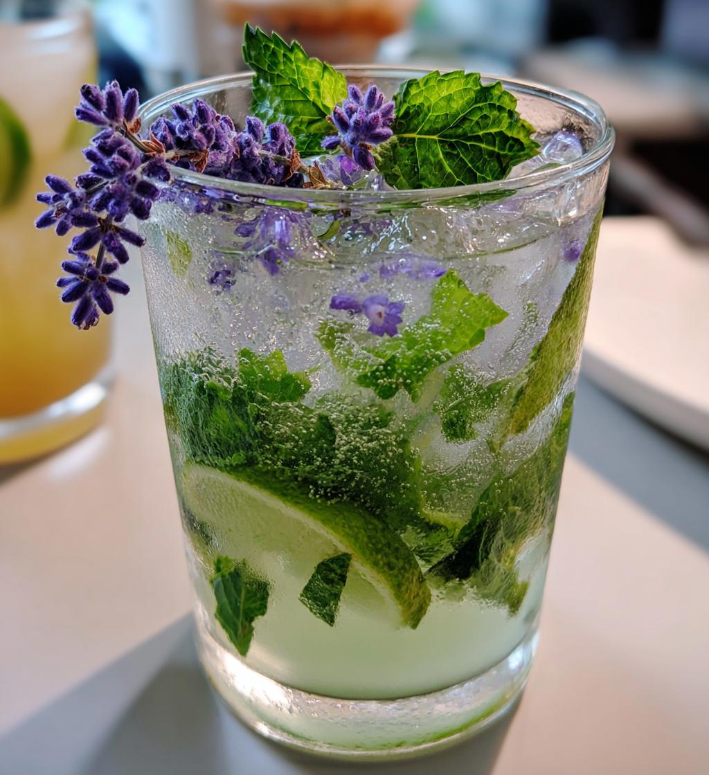 virgin lavender mojito