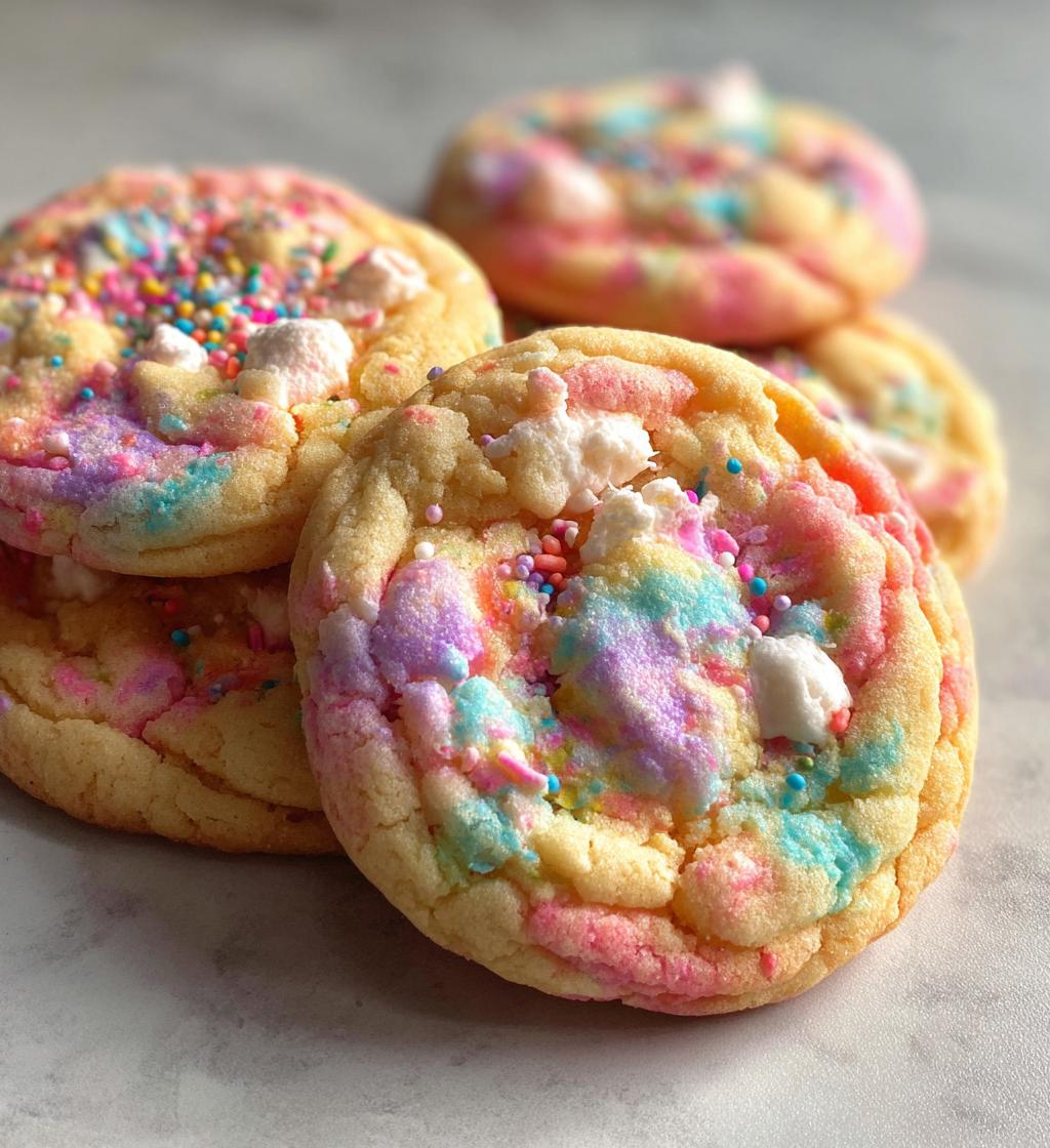 whimsical cotton candy cookies delight recipe