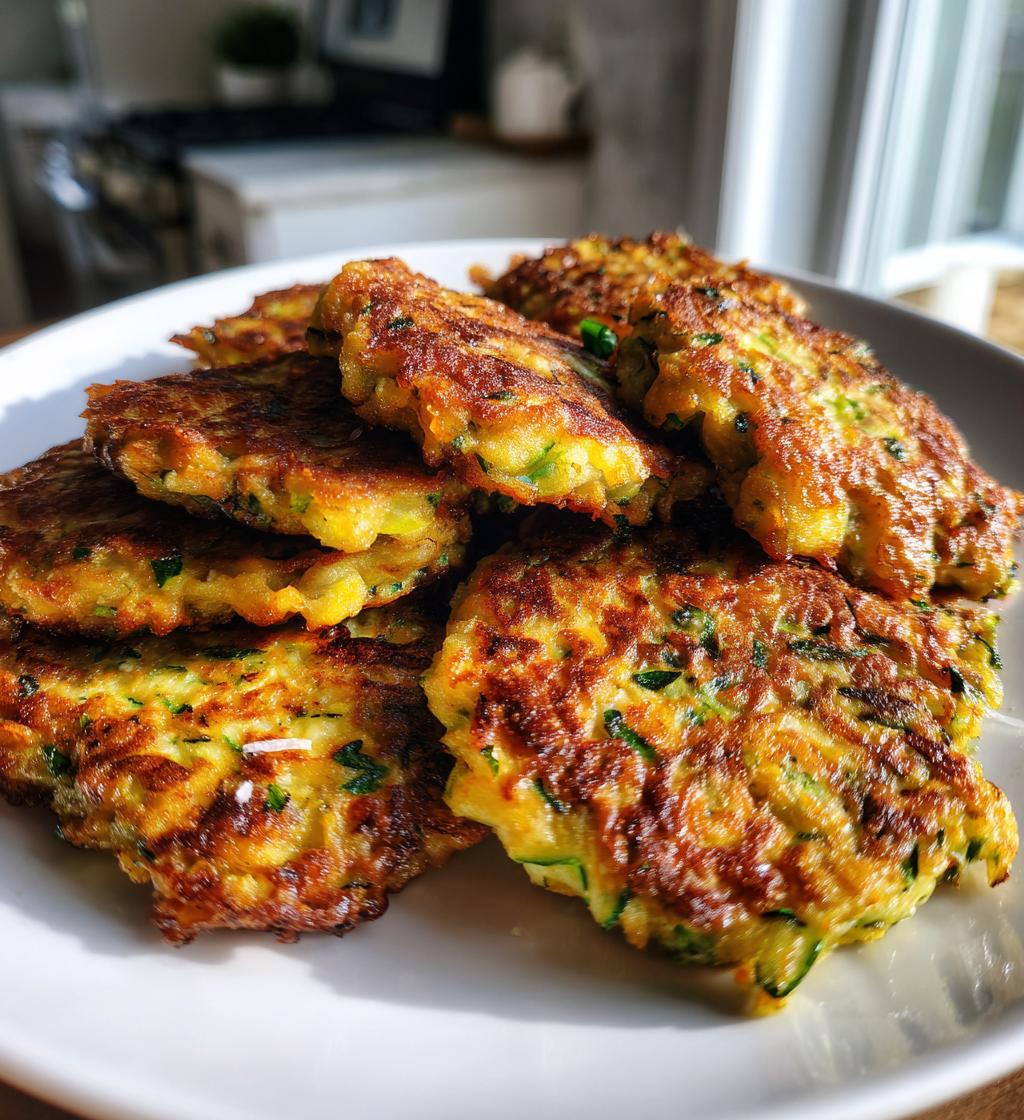 zucchini fritters - detail 1