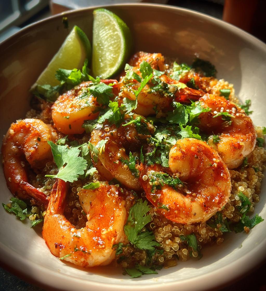 20 minute chili lime shrimp with quinoa