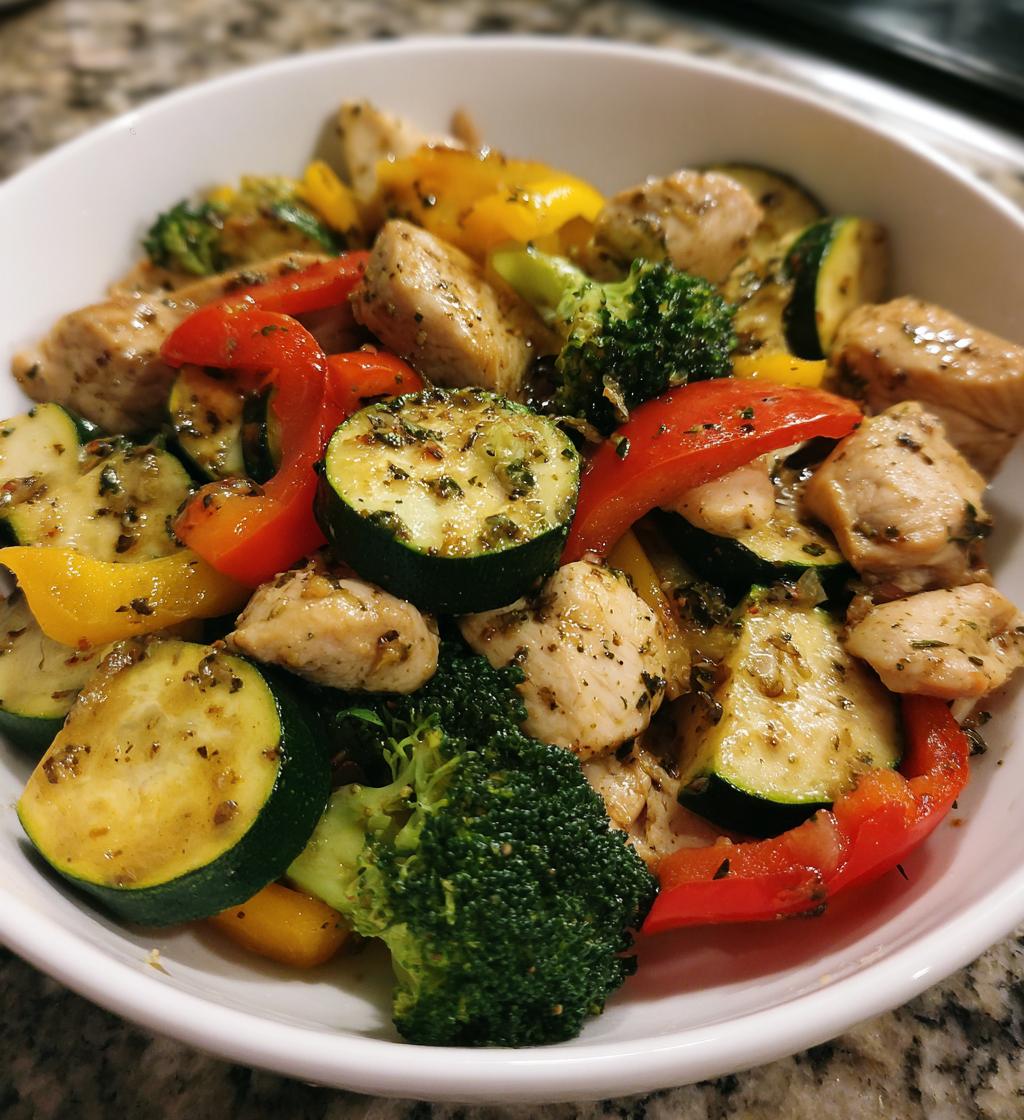 20 minute one pan chicken and veggies for busy nights - detail 1