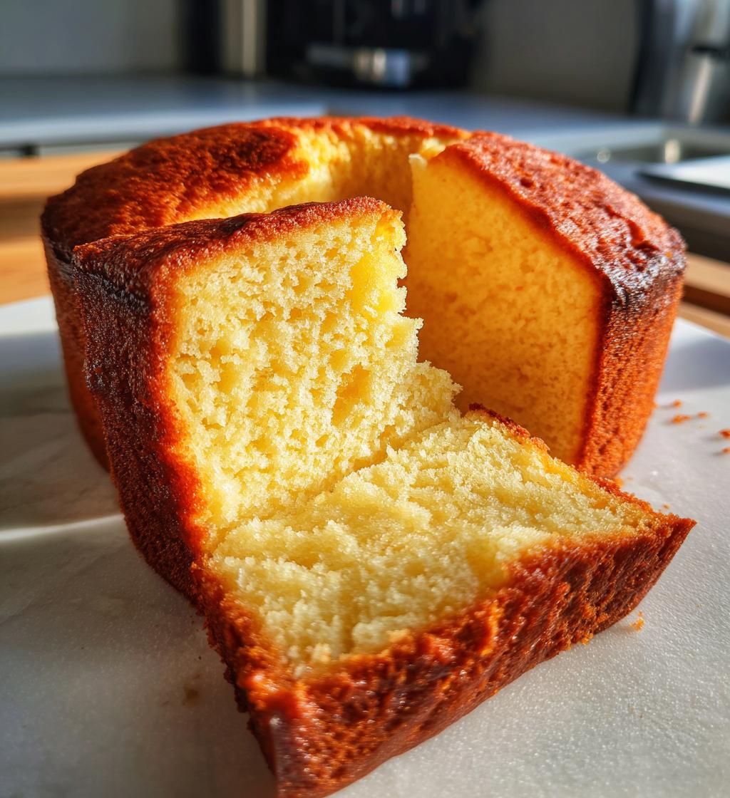 3 ingredient creamy yogurt cake - detail 1