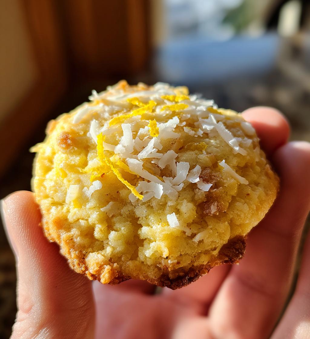 a bright bite of sunshine lemon coconut cheesecake cookies - detail 1