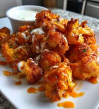 air fryer cauliflower buffalo wings
