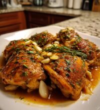 apple cider vinegar braised chicken