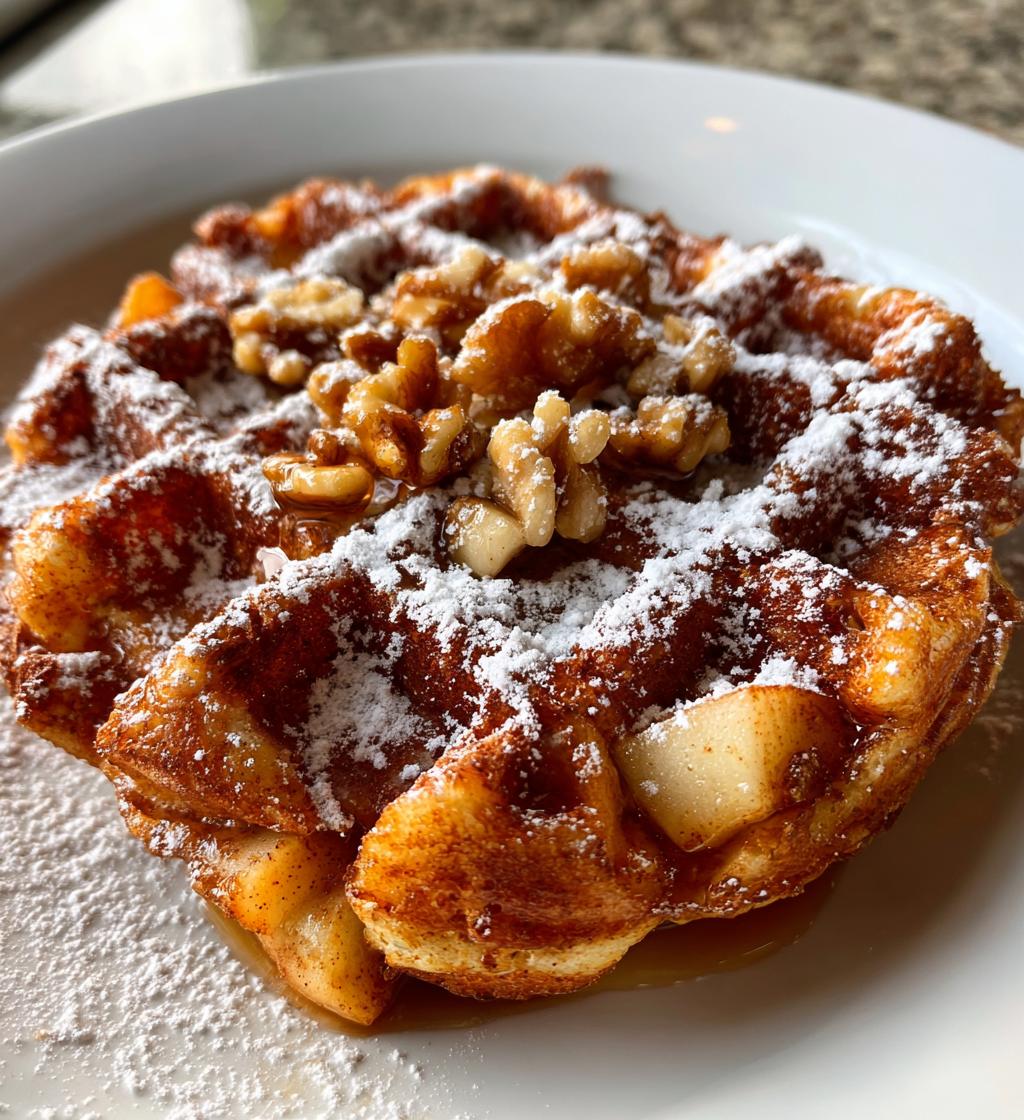 apple fritter waffle donuts - detail 1