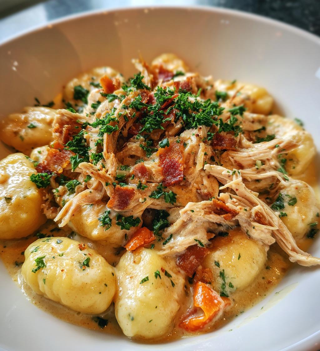 asiago chicken gnocchi - detail 1