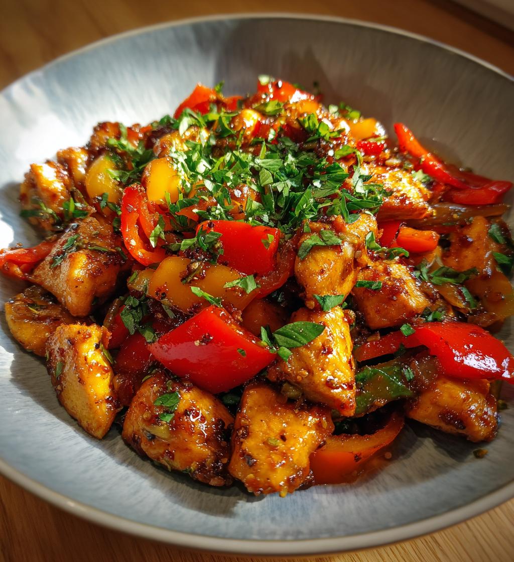 asian chilli chicken - detail 1