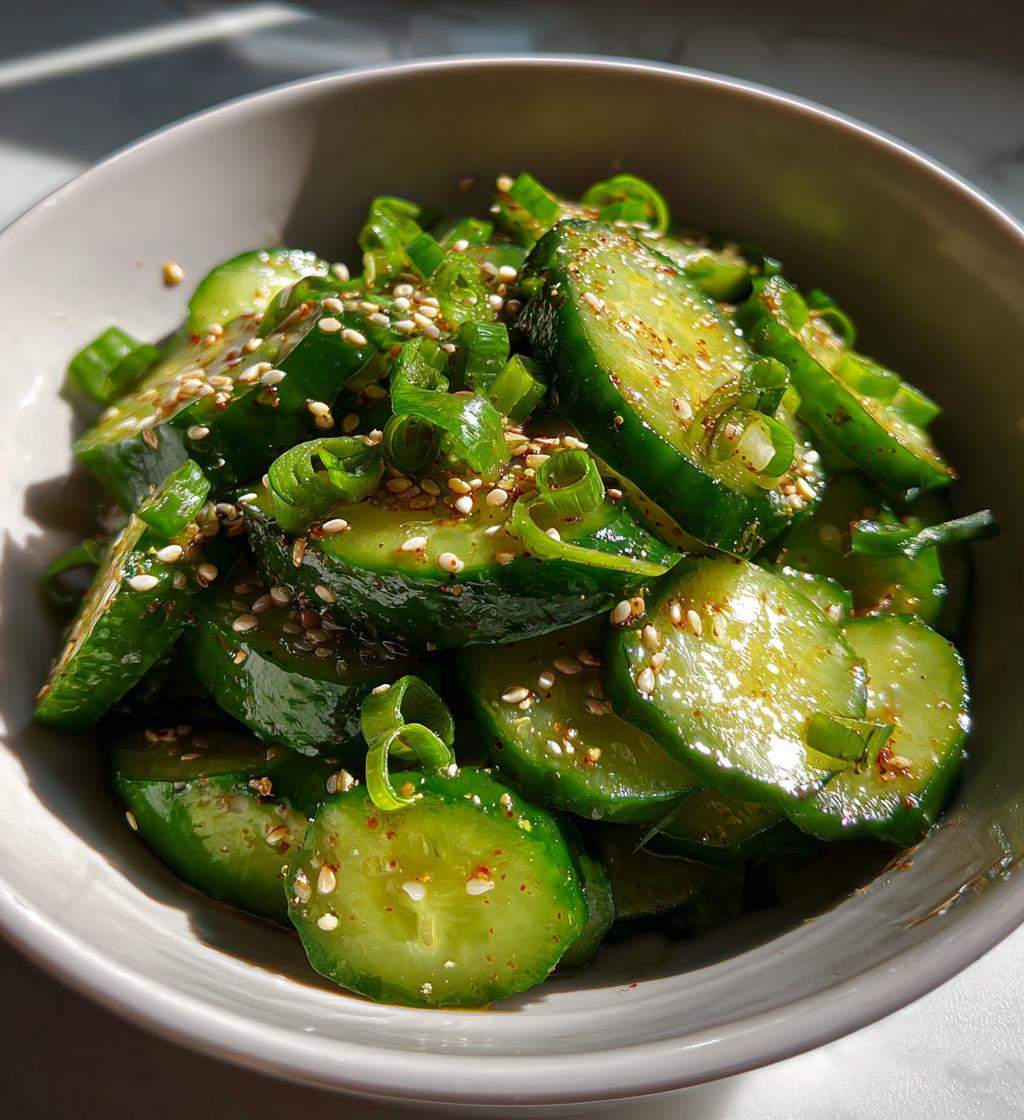 asian cucumber salad - detail 1