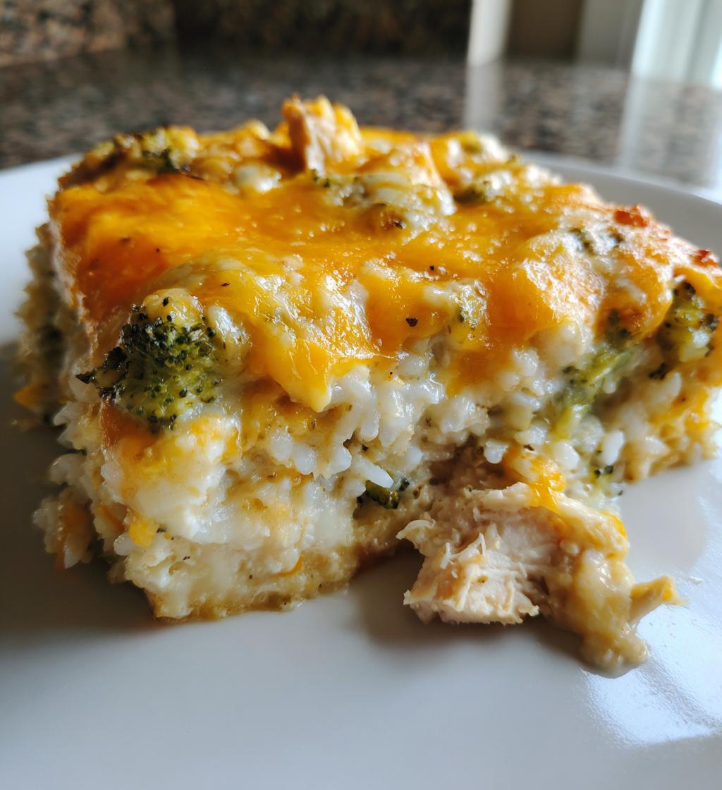 baked cheesy chicken casserole - detail 1