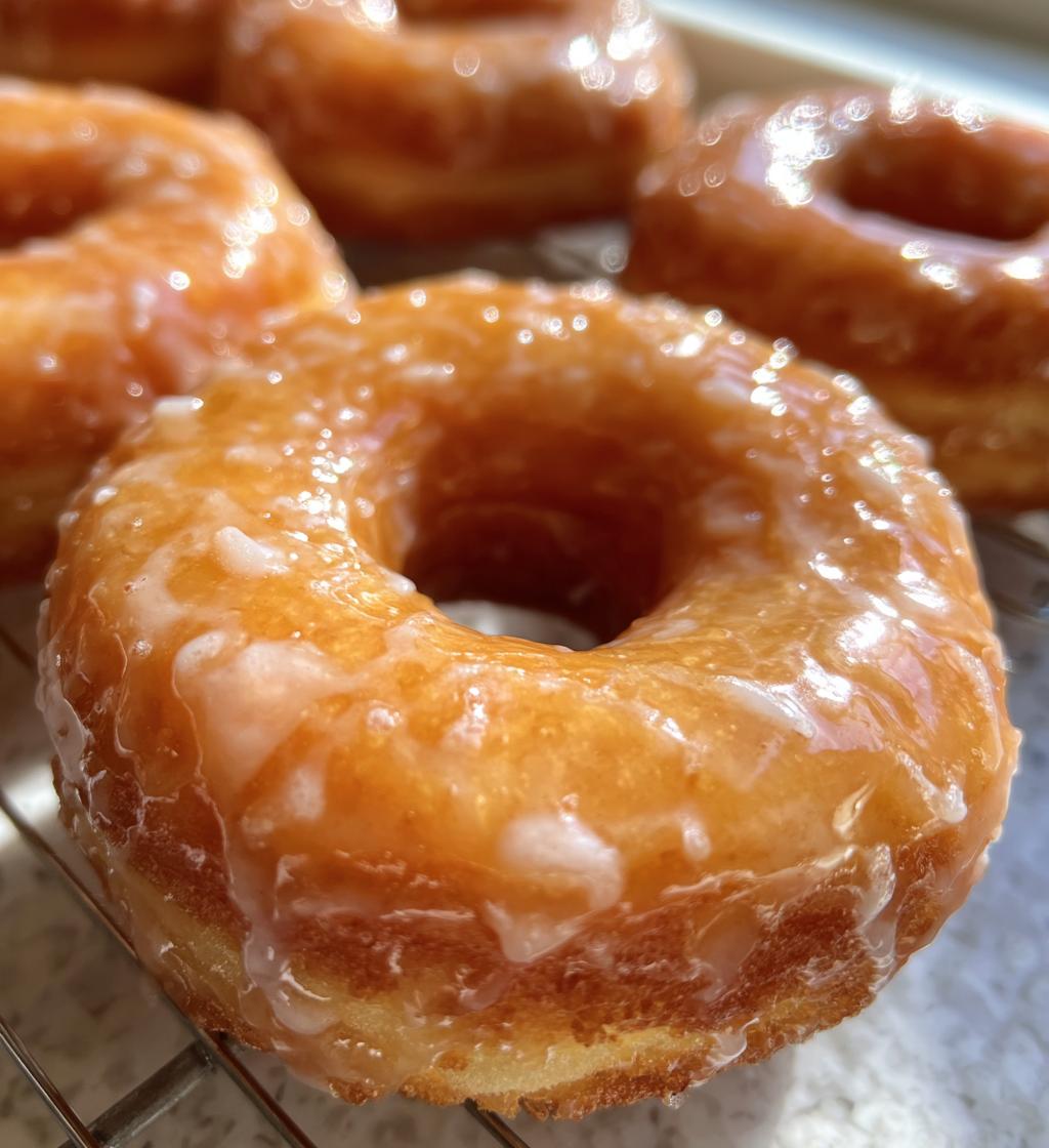 baked maple donuts with maple glaze - detail 1