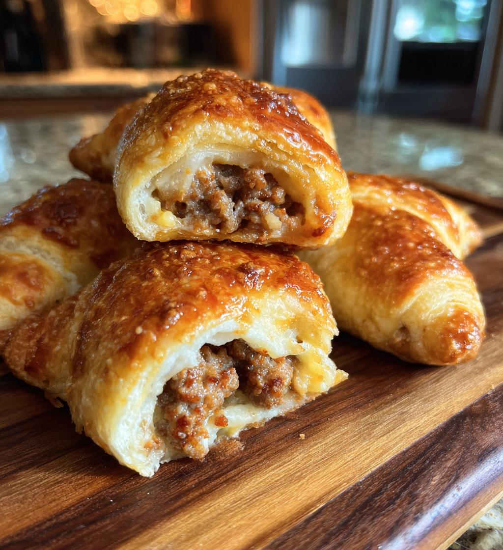 baked sausage cream cheese crescents
