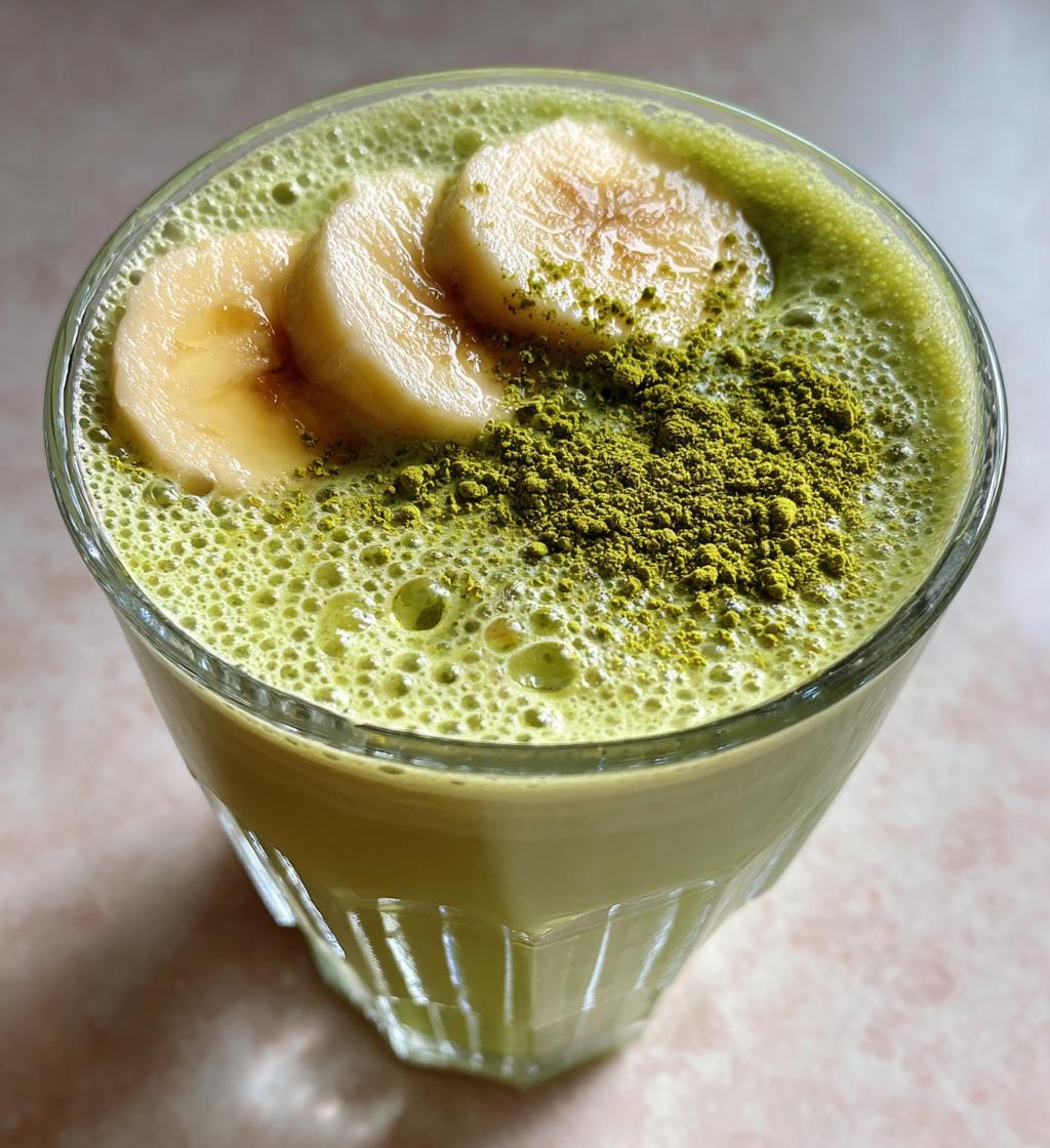banana matcha smoothie