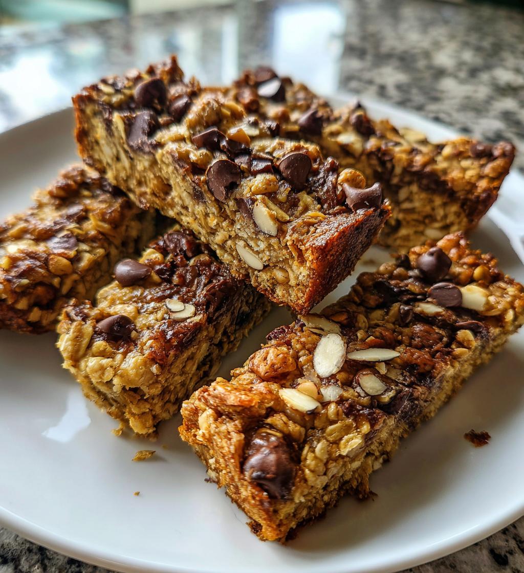 banana oat breakfast bars