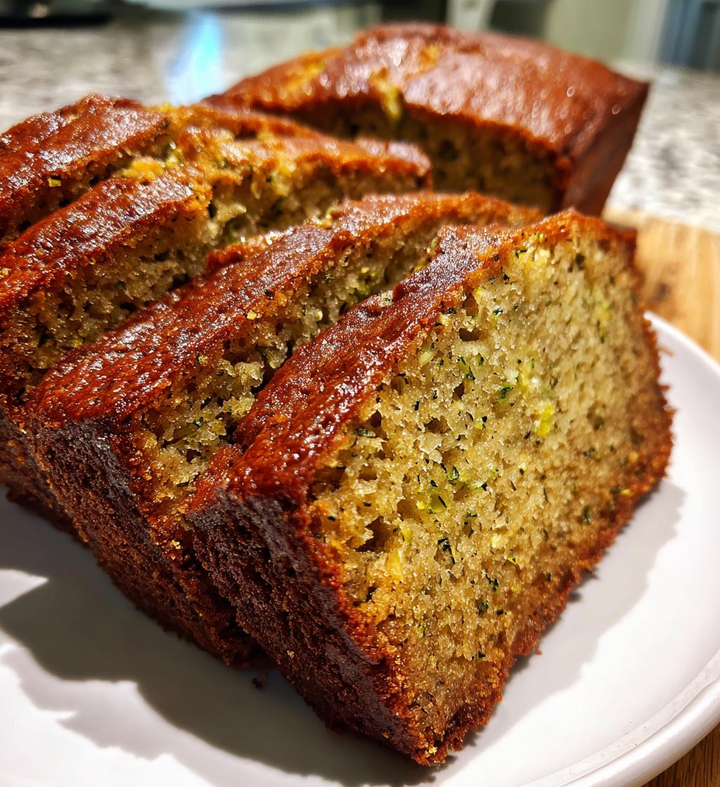 banana zucchini bread - detail 1