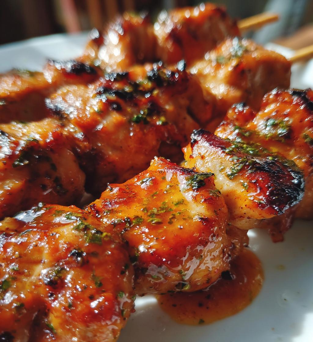 bang bang chicken skewers - detail 1