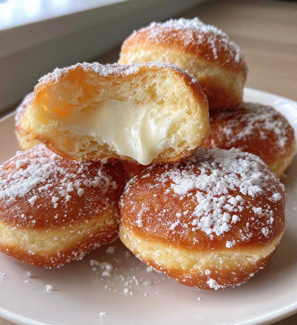 bavarian cream doughnuts - detail 1