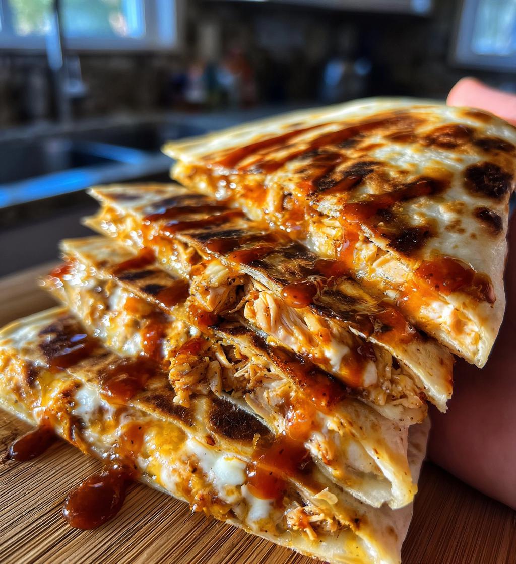 bbq bacon chicken quesadillas - detail 1