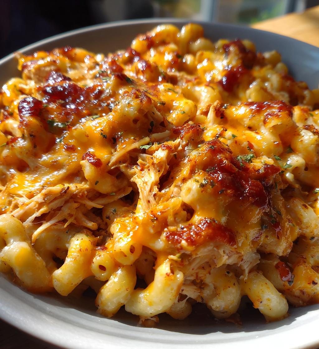 bbq chicken mac and cheese