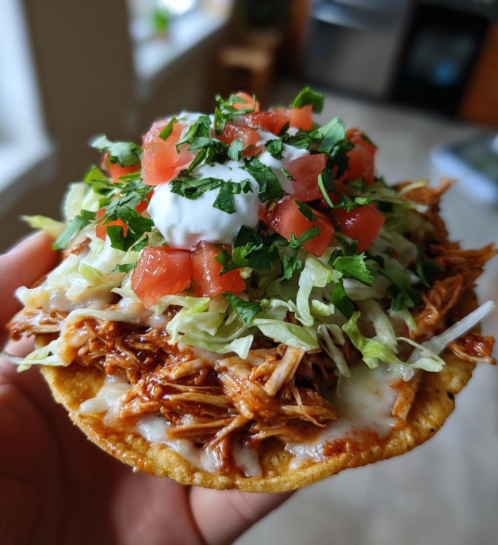 bbq chicken tostadas - detail 1