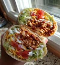 bbq ranch chicken wrap