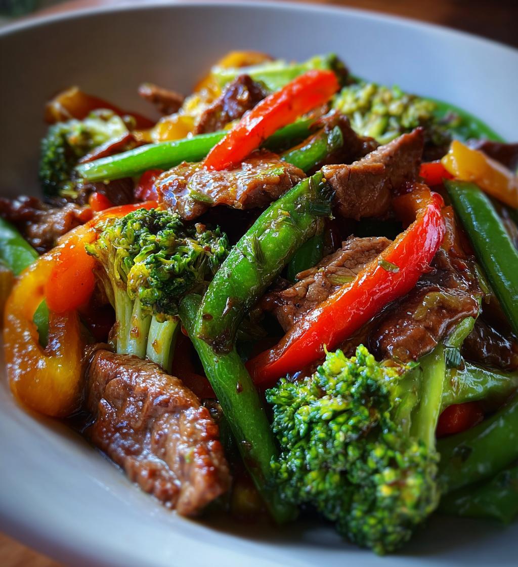 beef stir fry with vegetables - detail 1