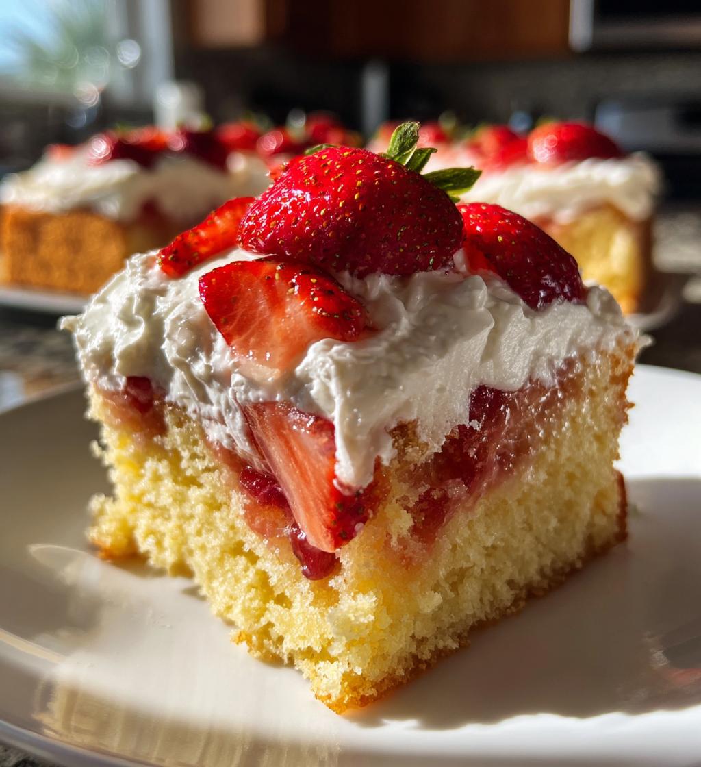 best strawberry poke cake - detail 1