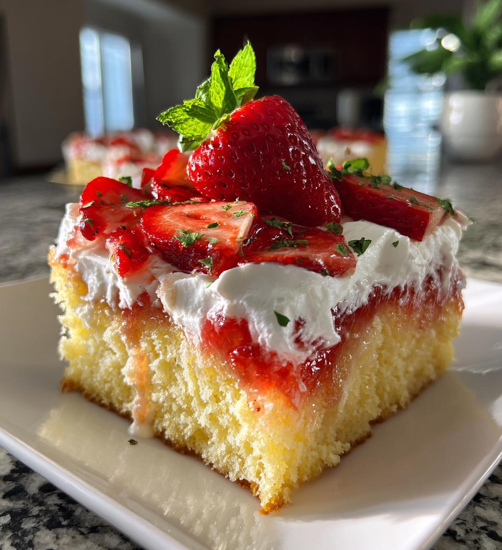 best strawberry poke cake