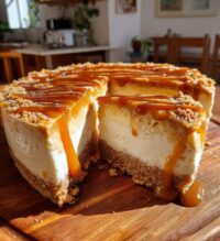 biscoff salted caramel cheesecake