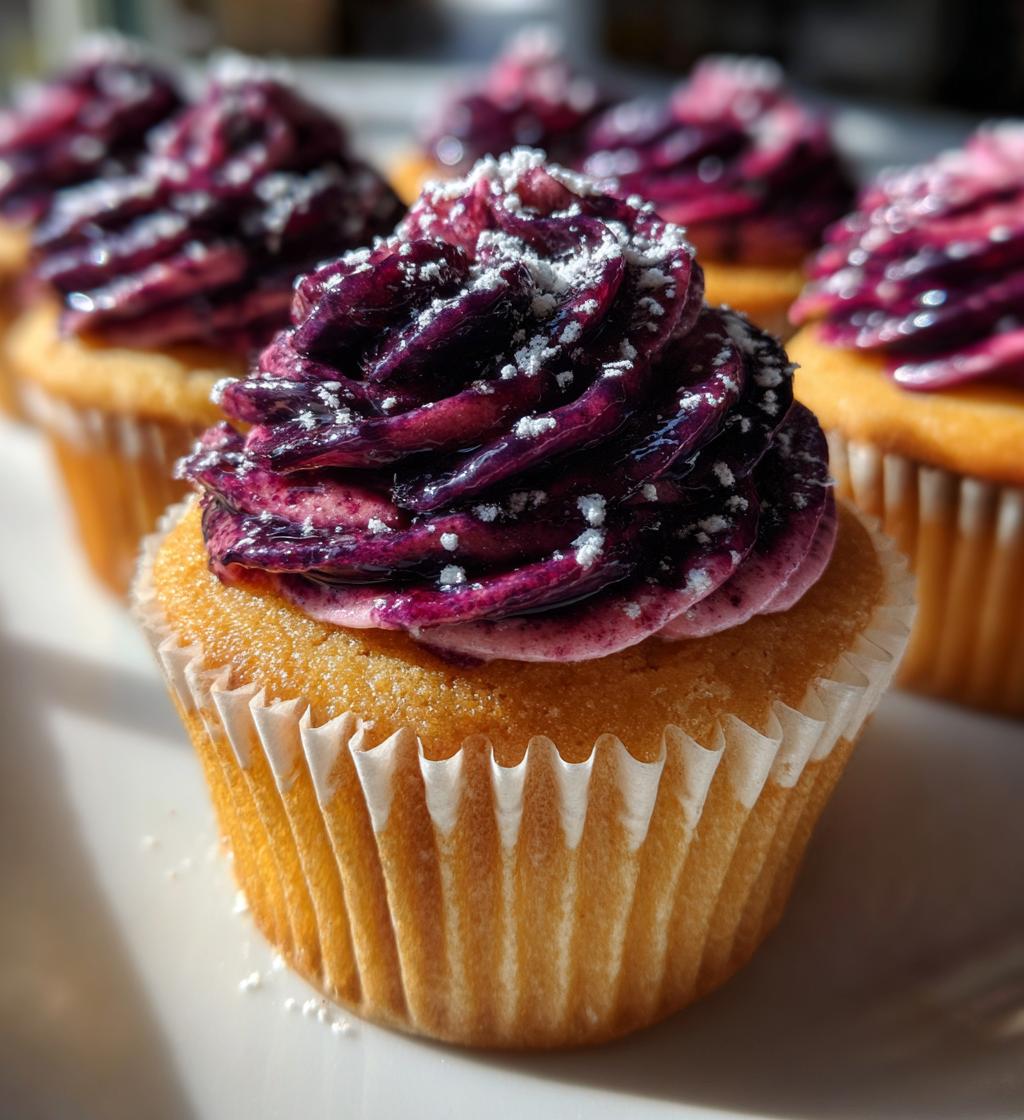 blackberry swirl cupcakes