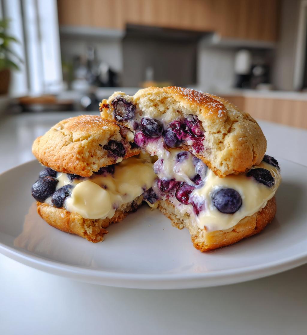 blueberry cheesecake cookies - detail 1