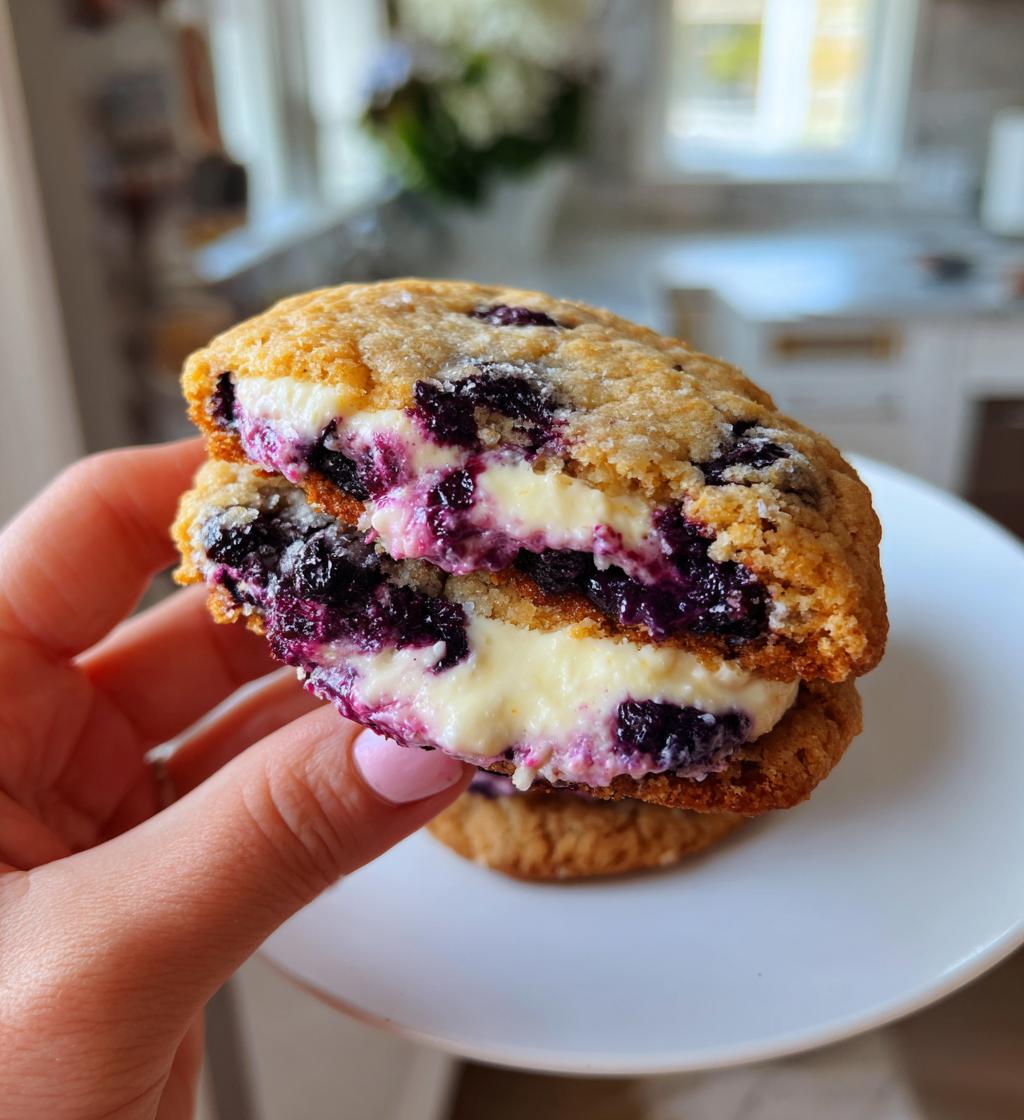 blueberry cheesecake cookies