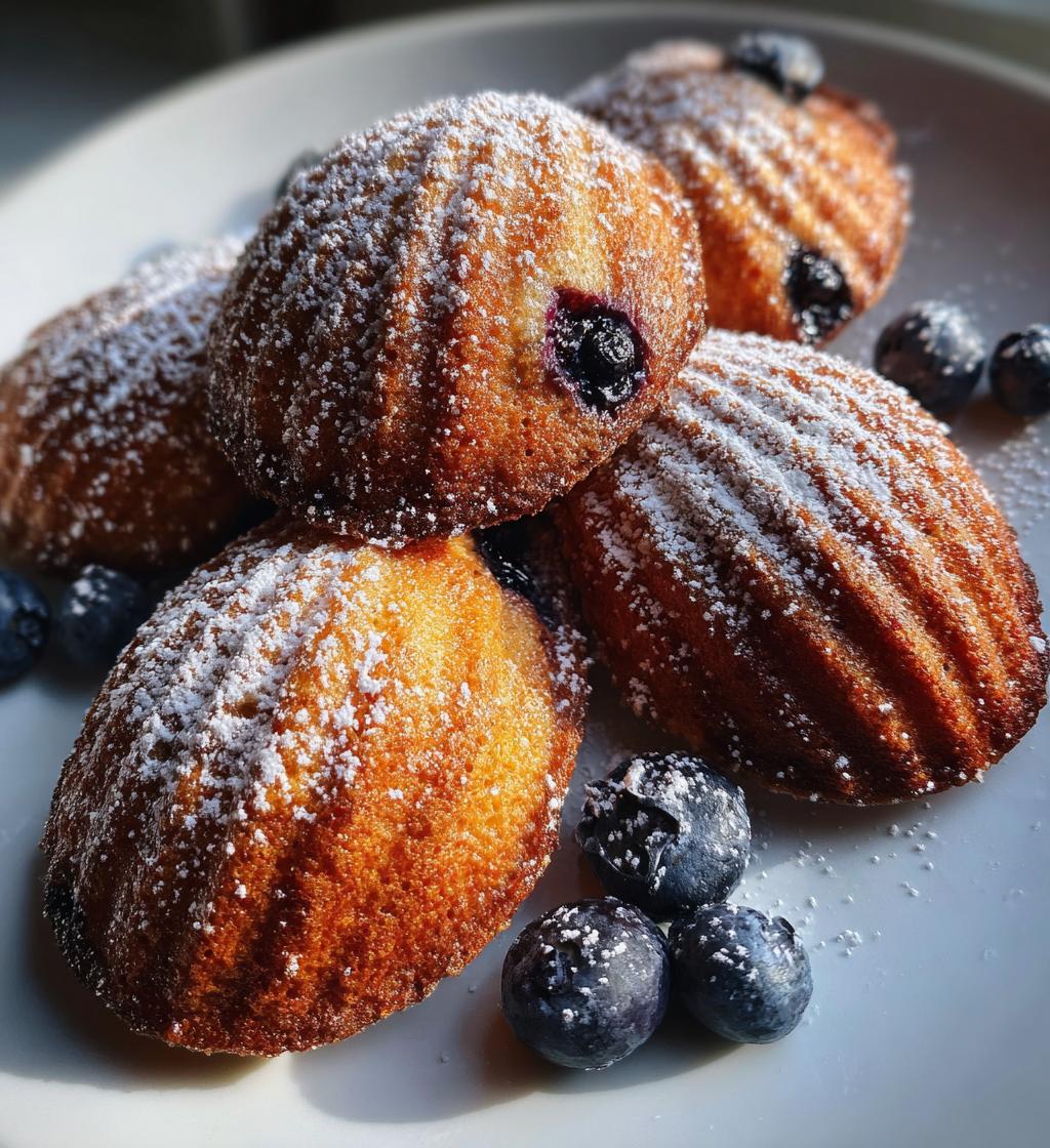 blueberry lavender vegan madeleines - detail 1
