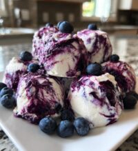 blueberry swirl yogurt bites