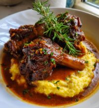 braised lamb shanks