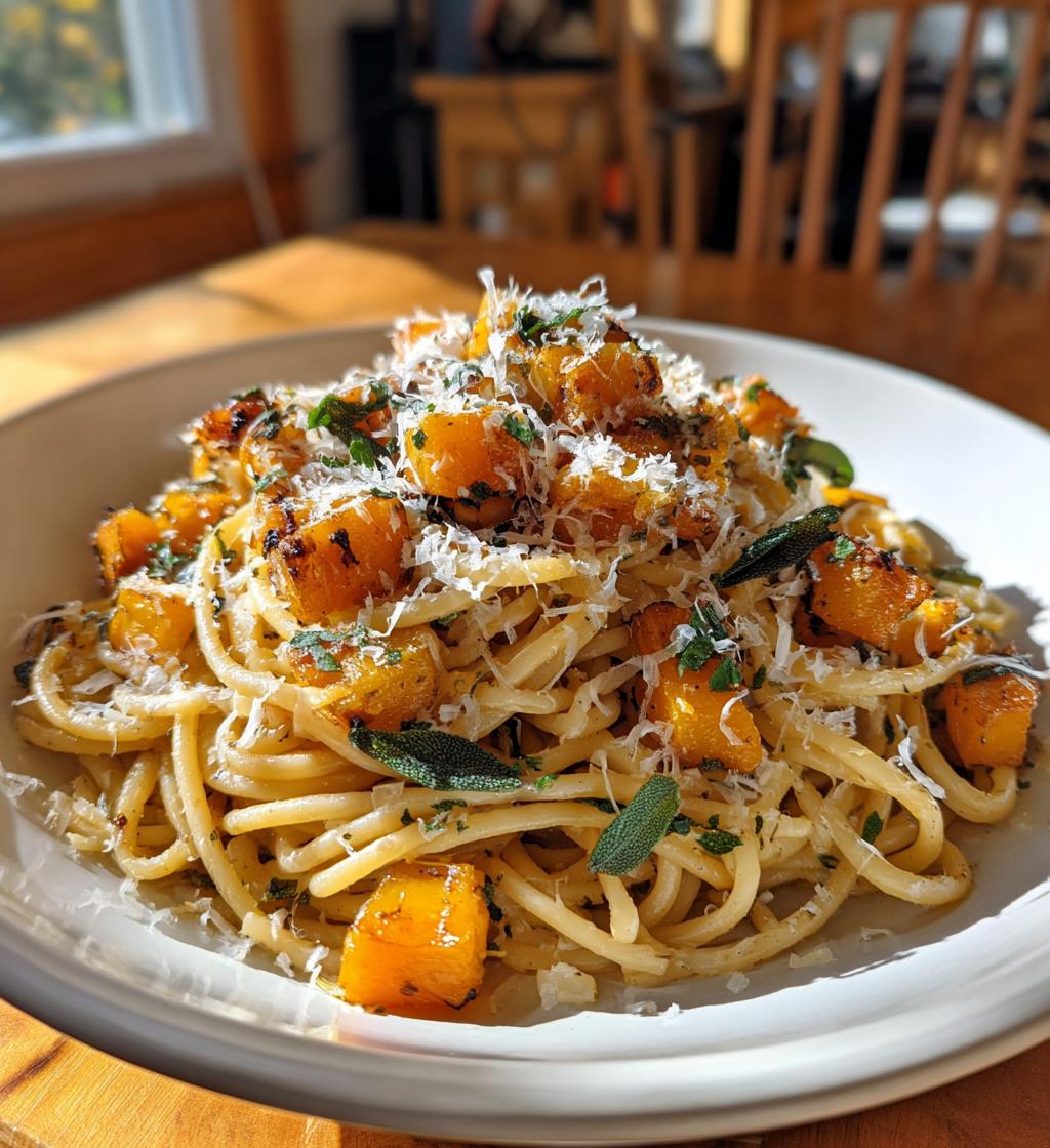 brown butter sage butternut squash pasta - detail 1