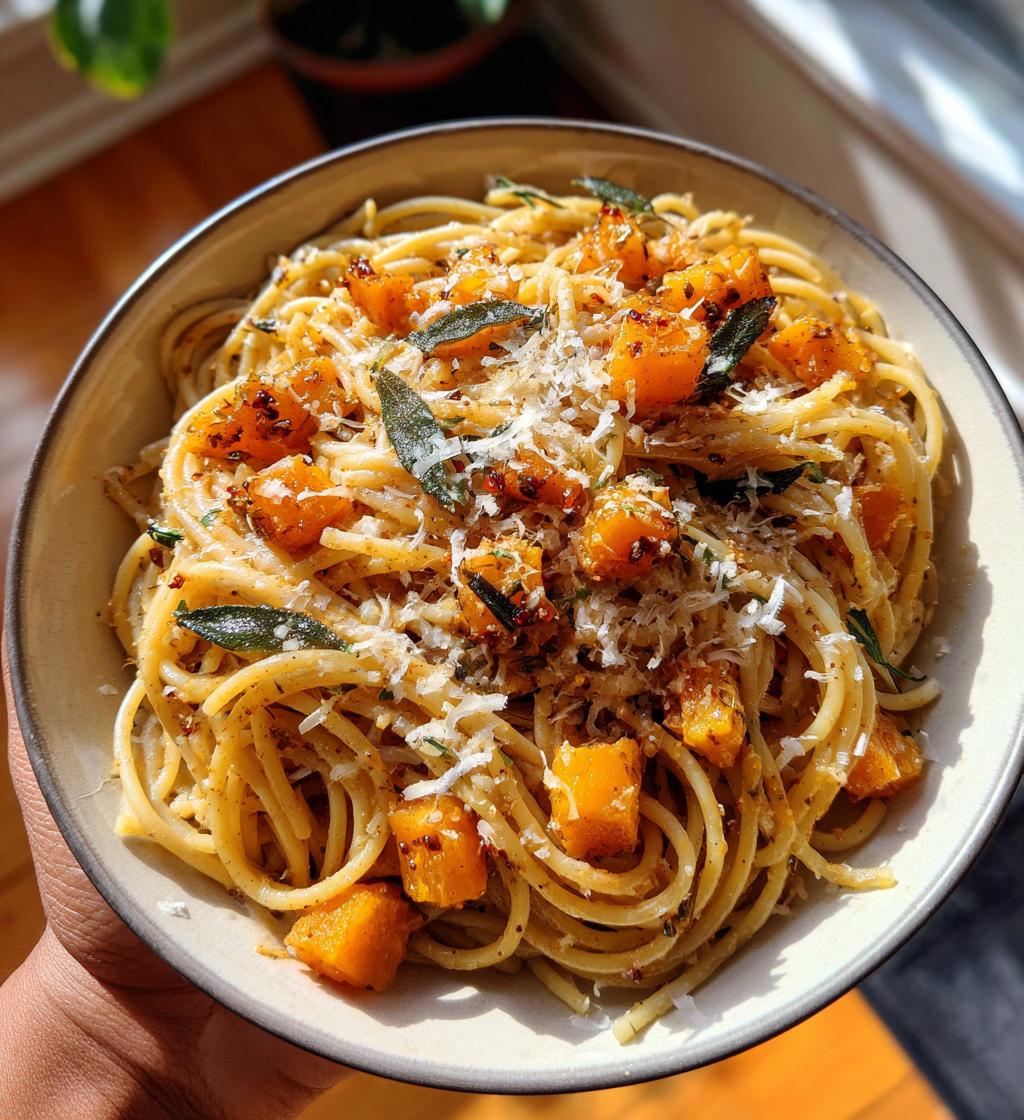 brown butter sage butternut squash pasta