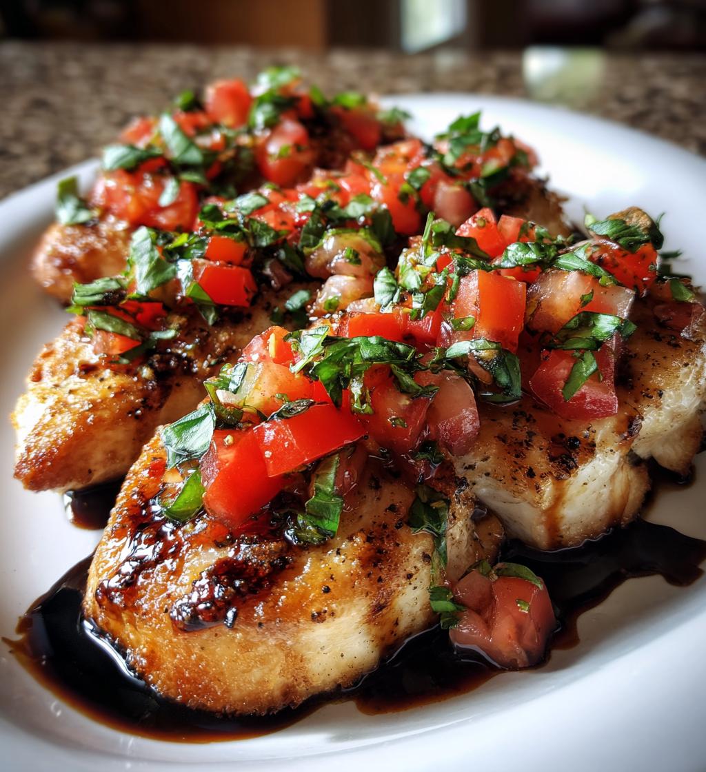 bruschetta chicken - detail 1