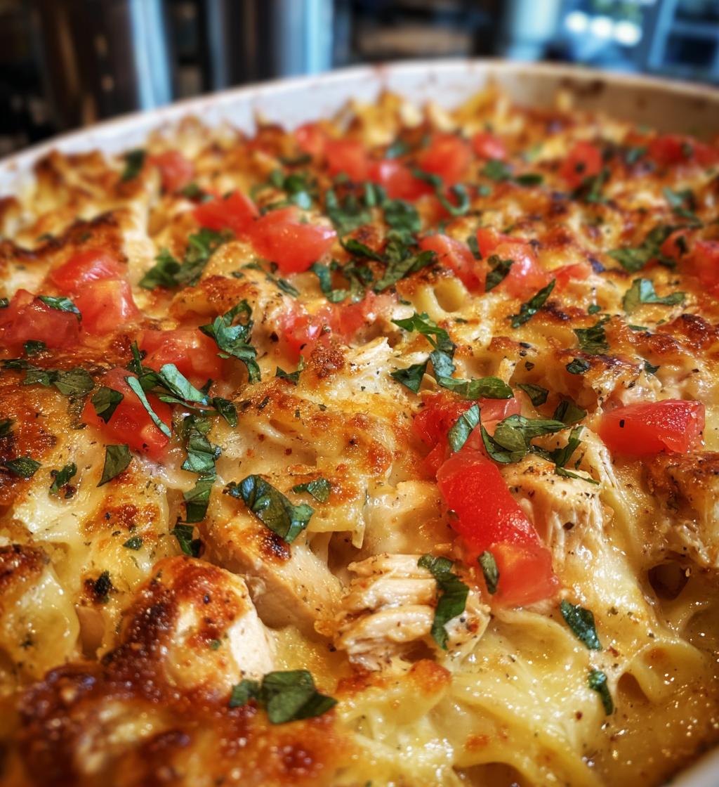 bruschetta chicken casserole - detail 1