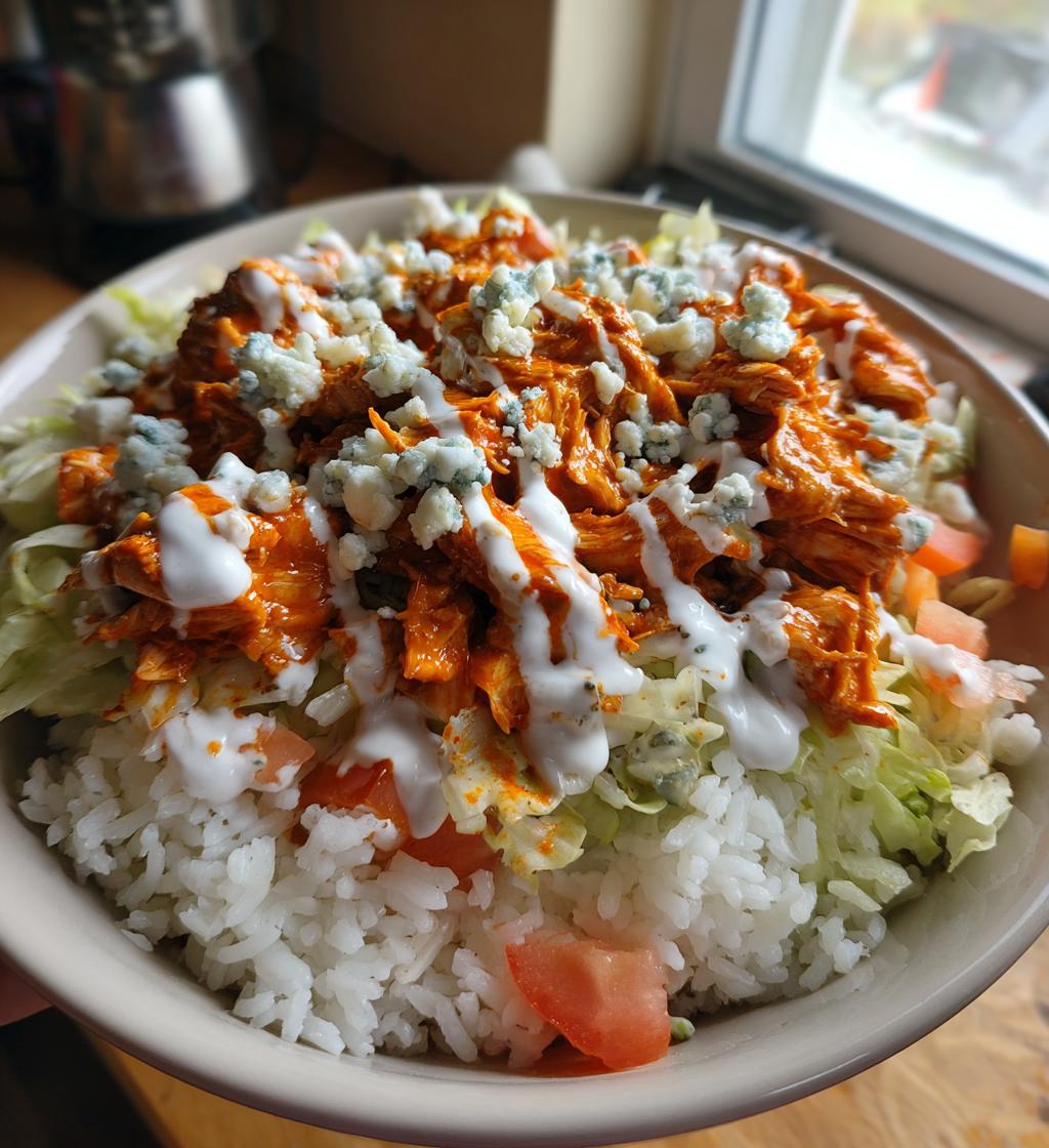 buffalo chicken bowls - detail 1