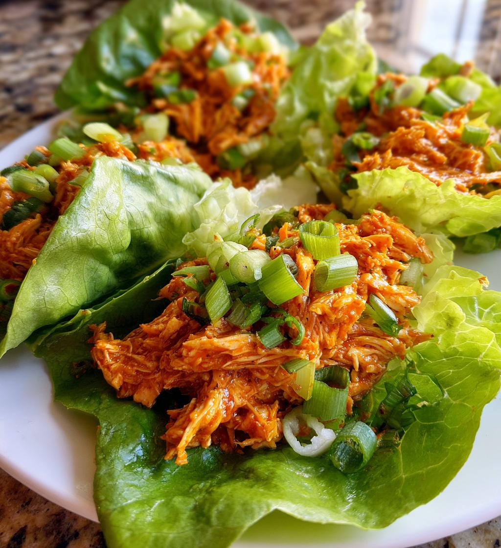 buffalo chicken lettuce wraps - detail 1