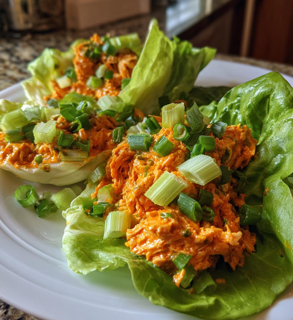buffalo chicken lettuce wraps
