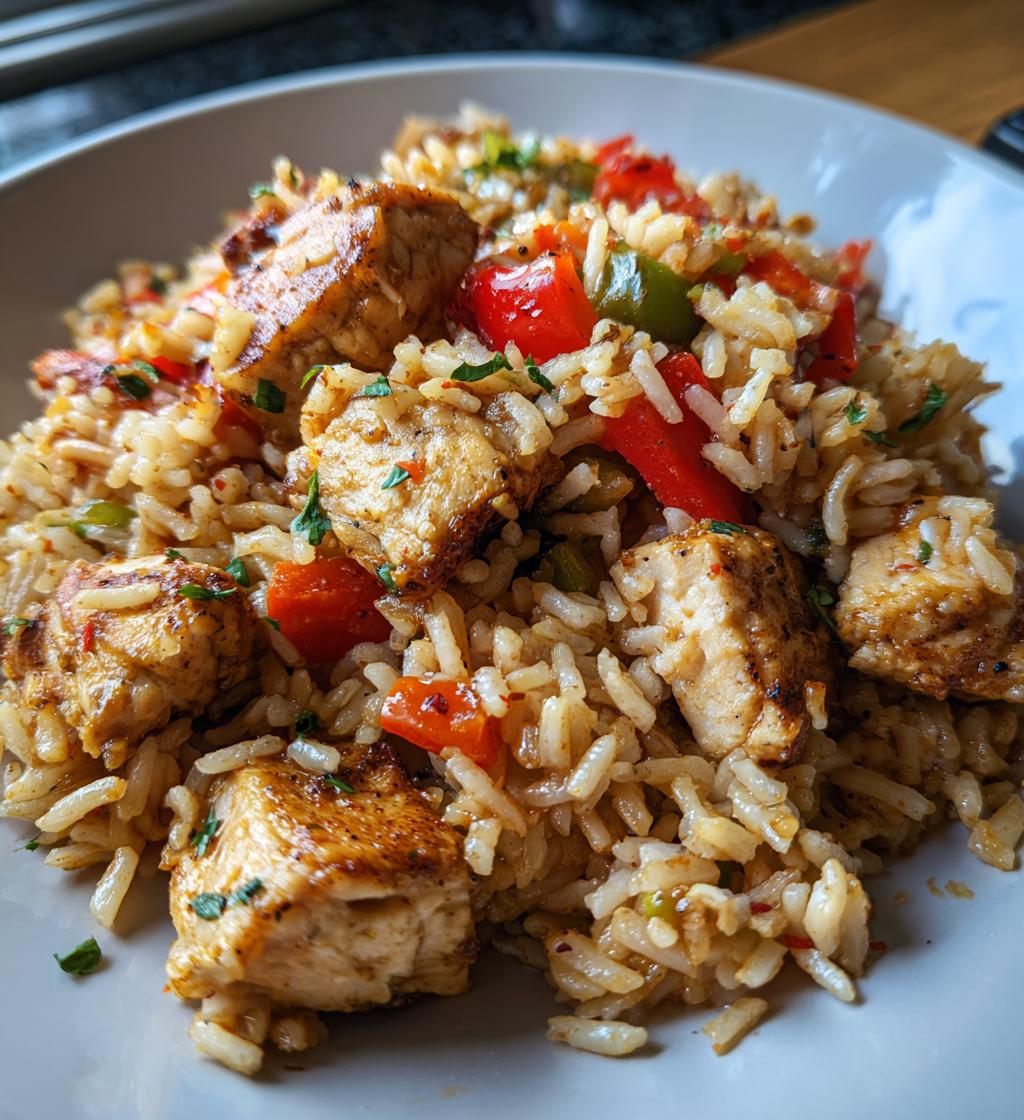 cajun chicken and rice - detail 1