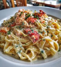 cajun lobster crab salmon alfredo