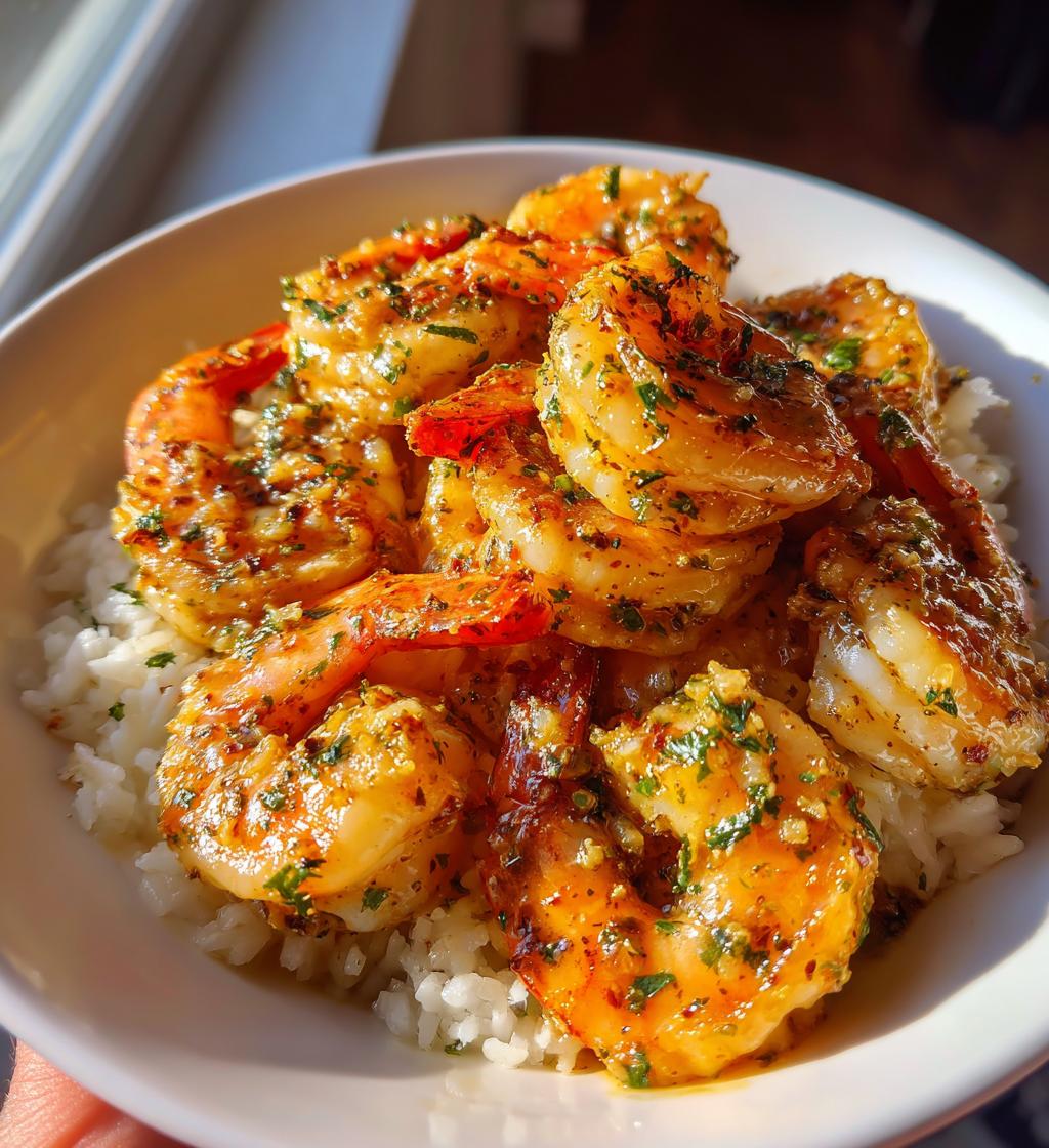 cajun shrimp with garlic butter sauce - detail 1