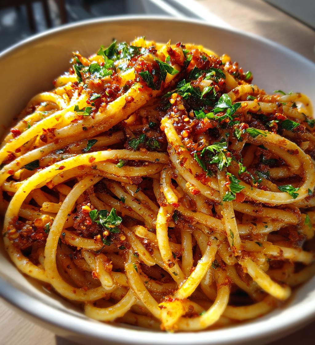 calabrian chili pasta - detail 1