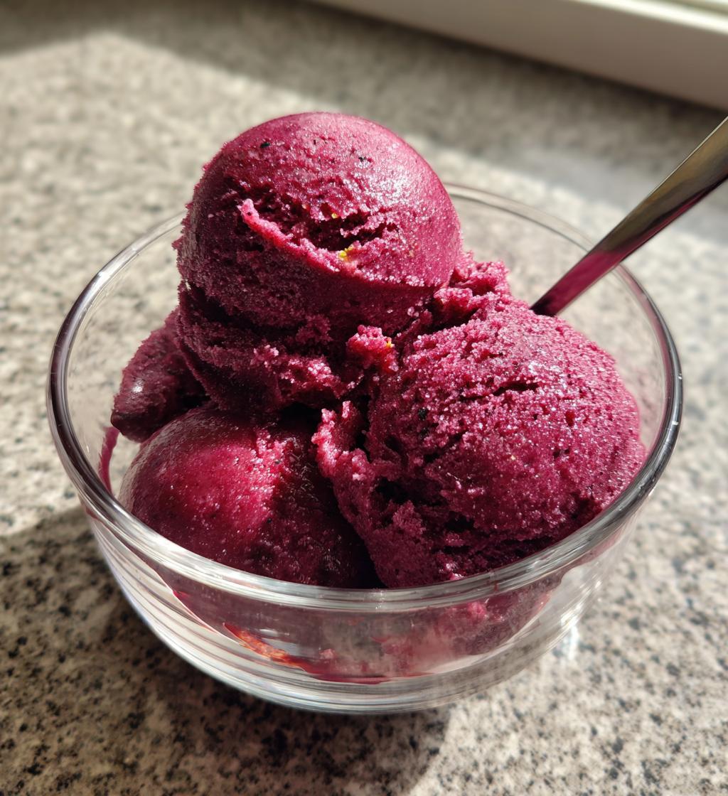 cardamom plum sorbet recipe